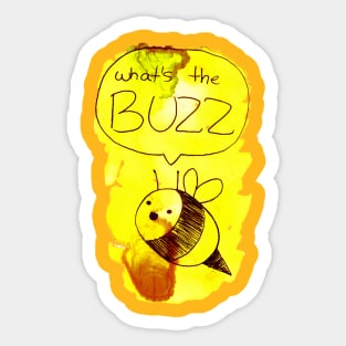 "What's the Buzz" Cute Bee Sticker